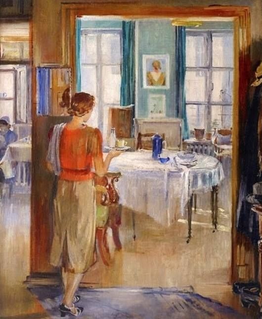 Пименов Юрий Иванович (Россия, 1903 - 1977) «В комнатах»
