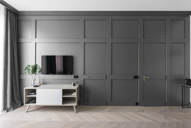 Фотография: Гостиная в стиле Современный, Кухня и столовая, Гардеробная, Декор и DIY, Малогабаритная квартира, Вильнюс – фото на INMYROOM