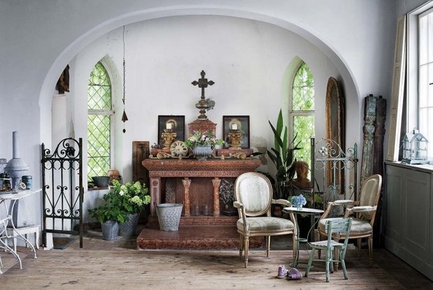 Фотография: Гостиная в стиле Прованс и Кантри, Дом, Дом и дача – фото на INMYROOM