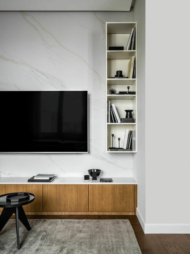 Фотография: Гостиная в стиле Современный, Проект недели, 4 и больше, Более 90 метров – фото на INMYROOM