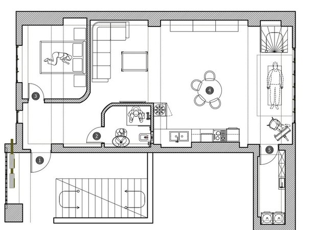 Фото: в стиле, Модерн, Квартира, Практичный ремонт, 4 и более, Более 90 метров, Индивидуальный проект, Баку, Азербайджан – фото на INMYROOM