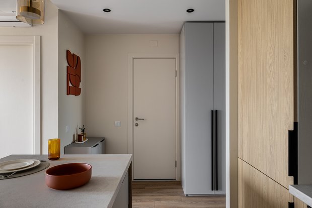 Фотография:  в стиле , Малогабаритная квартира, Квартира, Советы, 1 комната, до 40 метров, идеи для ремонта, фото интерьера, Анна Суслова – фото на INMYROOM