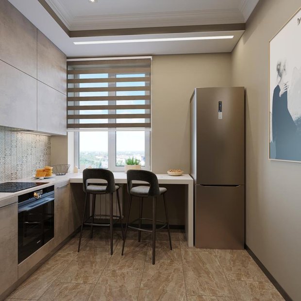 Фотография: Кухня и столовая в стиле Минимализм, Советы, Перепланировка, Марина Лаптева – фото на INMYROOM