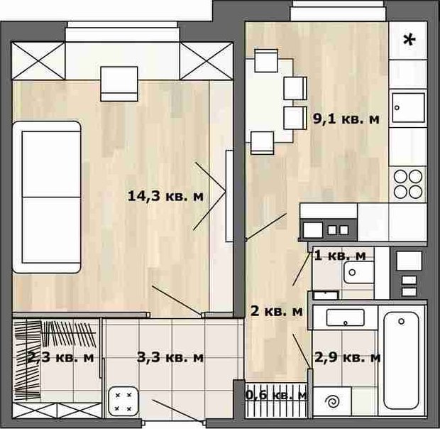 Фотография: Планировки в стиле , Гид, П-3М – фото на INMYROOM