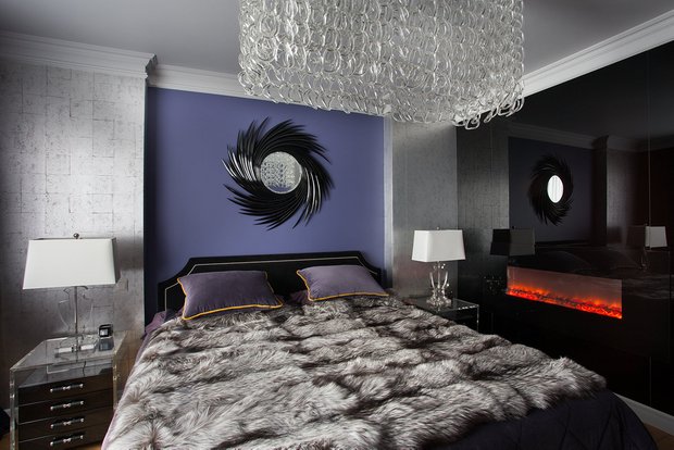 Фотография: Спальня в стиле Современный, Эклектика, Квартира, Украина, Проект недели, Фьюжн, Киев, Лидия Пфайфер, Ольга Фрадина – фото на INMYROOM