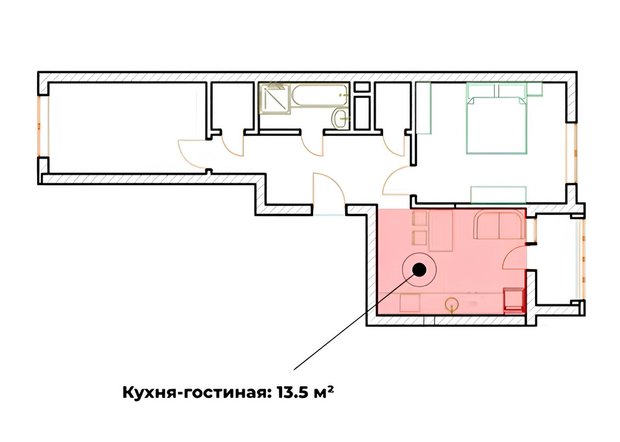 Фотография:  в стиле , Квартира, Москва, Ремонт на практике, 2 комнаты, 60-90 метров – фото на INMYROOM