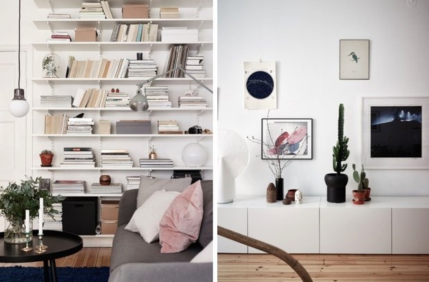 Фотография:  в стиле , Декор интерьера, Малогабаритная квартира, Квартира, Швеция, Стокгольм, дизайн-хаки, идеи для малогабаритки, 2 комнаты – фото на INMYROOM