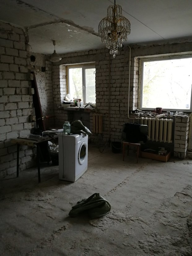 Фотография:  в стиле , Кухня и столовая, Ремонт на практике, интерьер хрущевке – фото на INMYROOM