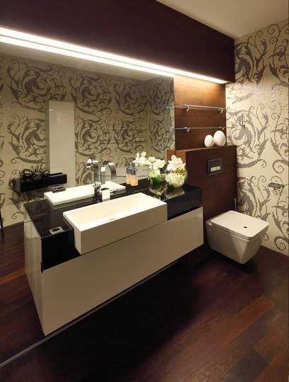 Фотография: Ванная в стиле Современный, Квартира, Дома и квартиры – фото на INMYROOM