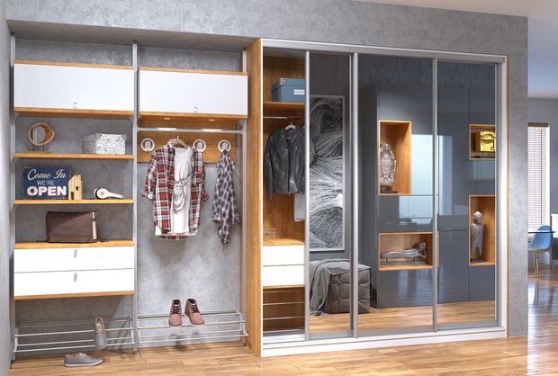 Фотография: Гардеробная в стиле Лофт, Минимализм, Советы – фото на INMYROOM