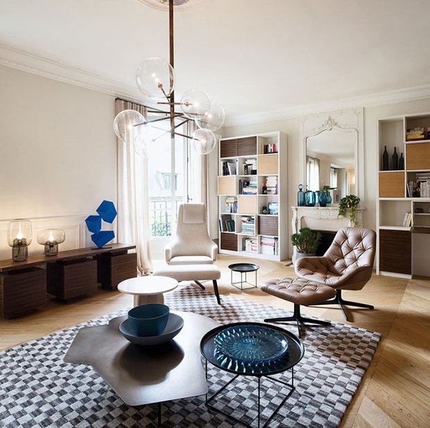 Фотография: Гостиная в стиле Эклектика, Декор интерьера, Квартира, Париж – фото на INMYROOM