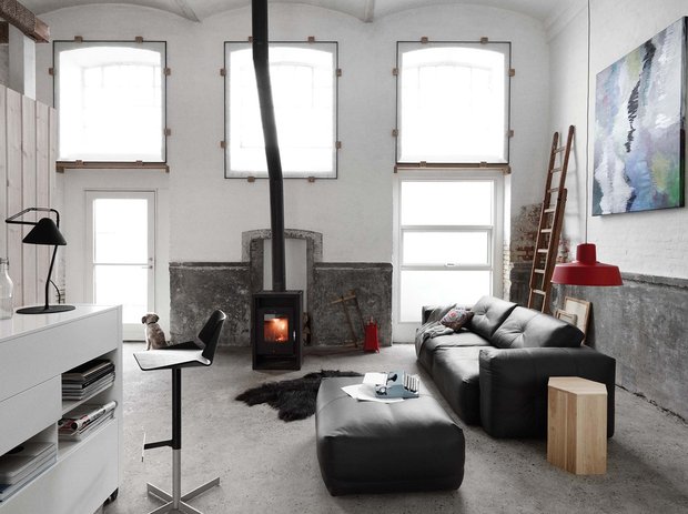 Фотография: Гостиная в стиле Лофт, Современный, Декор интерьера, Дом, BoConcept, Мебель и свет, Индустрия, События, Тема месяца – фото на INMYROOM