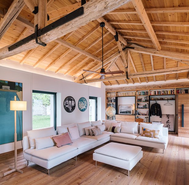 Фотография: Гостиная в стиле Скандинавский, Эко, Дом и дача – фото на INMYROOM