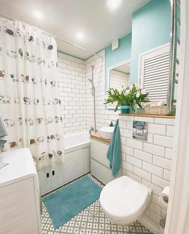 Фото: в стиле, Ванная, Практический ремонт, идеи для ванной комнаты, ванная в брежневке, ремонт ванной комнаты - фото на INMYROOM