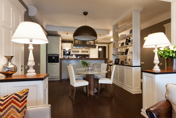 Фотография: Кухня и столовая в стиле Современный, Гостиная, Советы – фото на INMYROOM