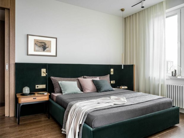 Фотография: Спальня в стиле Современный, Проект недели, 4 и больше, Более 90 метров – фото на INMYROOM