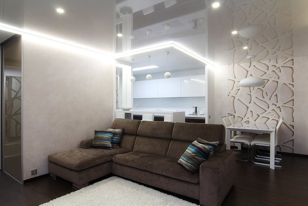 Фотография: Гостиная в стиле Хай-тек, Кухня и столовая, Советы – фото на INMYROOM