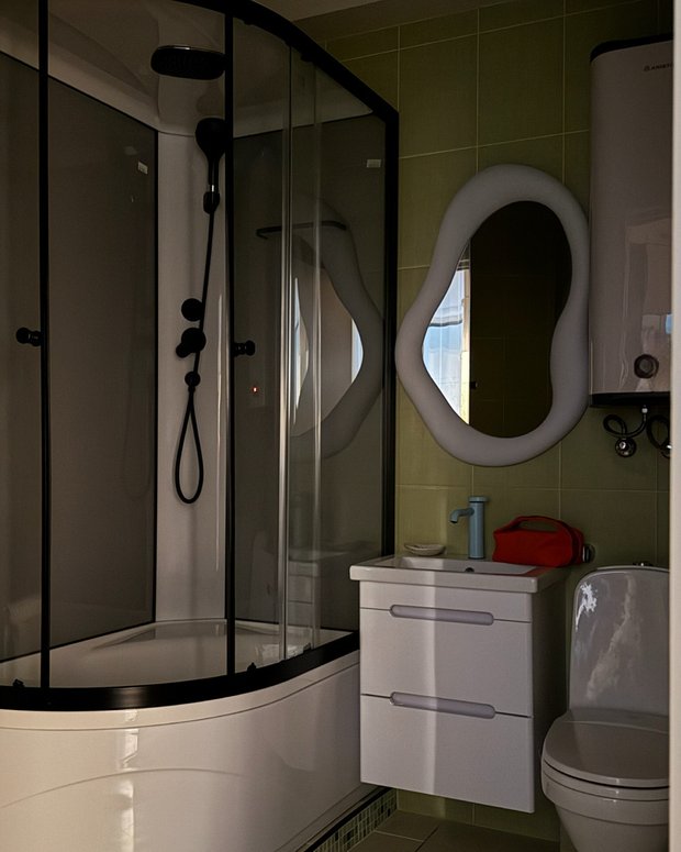 Фотография:  в стиле , Квартира, Проект дня, Екатеринбург, Монолитный дом, 1 комната, 40-60 метров, Кристина Салангина, Анастасия Гавриленко – фото на INMYROOM