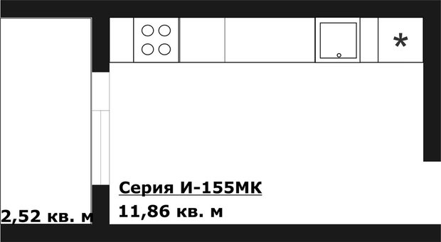 Фотография: Планировки в стиле , Кухня и столовая, Перепланировка, И-155МК, Анастасия Киселева, Максим Джураев, ГМС-1 – фото на INMYROOM