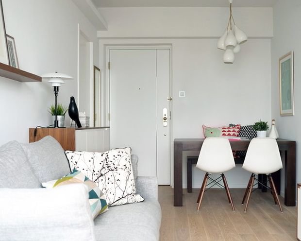 Фотография: Гостиная в стиле Скандинавский, Декор интерьера, Малогабаритная квартира, Квартира, Декор, Хрущевка – фото на INMYROOM