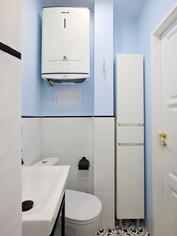 Фотография:  в стиле , Квартира, Переделка, Санкт-Петербург, Кирпичный дом, 2 комнаты, 40-60 метров, до и после, переделка квартиры, современный с элементами ретро, Татьяна Бельтова, Ксения Лёвина – фото на INMYROOM