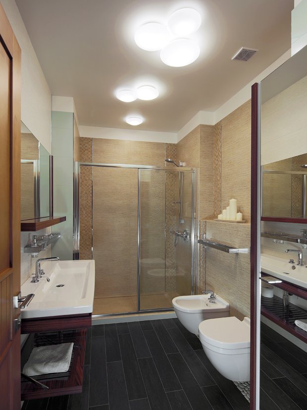 Фотография: Ванная в стиле Современный, Эклектика, Дом, Проект недели, Подмосковье – фото на INMYROOM