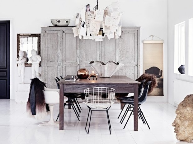 Фотография: Кухня и столовая в стиле Прованс и Кантри, Скандинавский, Современный, Эклектика, Декор интерьера, Дизайн интерьера, Цвет в интерьере – фото на INMYROOM