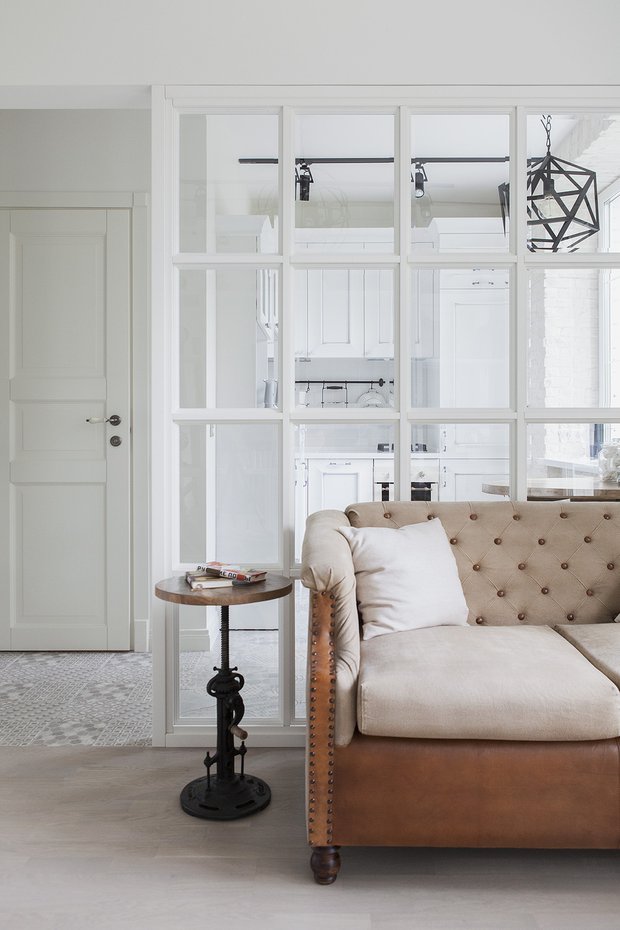 Фотография: Гостиная в стиле Лофт, Современный, Квартира, Студия, Проект недели, Москва, Юрий Гришко, Мария Дадиани, Кирпичный дом, до 40 метров – фото на INMYROOM