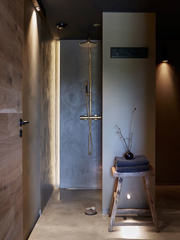 Фотография: Ванная в стиле Скандинавский, Современный, Белый, Отель, Минимализм, Зеленый, Бежевый, Серый, Коричневый, Гид, Более 90 метров – фото на INMYROOM