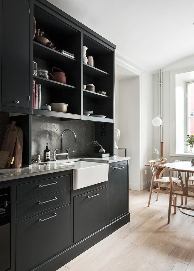 Фотография: Кухня и столовая в стиле Скандинавский, Декор интерьера, Малогабаритная квартира, Квартира, Швеция – фото на INMYROOM