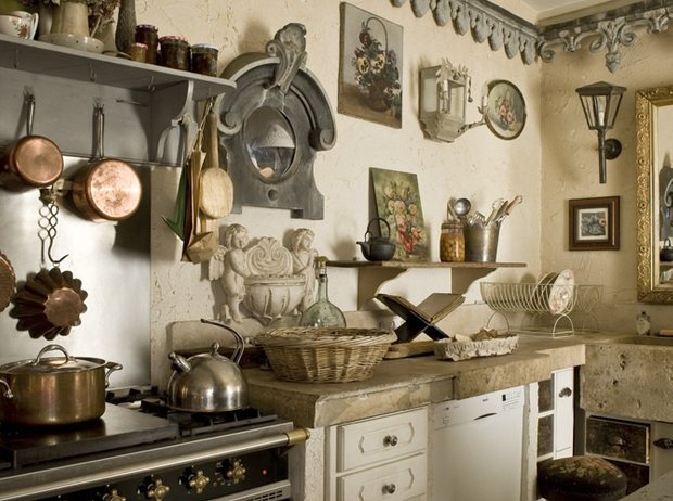 Фотография:  в стиле , Франция, интерьер кухни, кухня – фото на INMYROOM