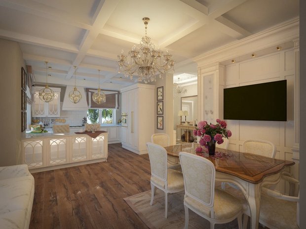 Фотография:  в стиле , Кухня и столовая, Гостиная, Советы – фото на INMYROOM