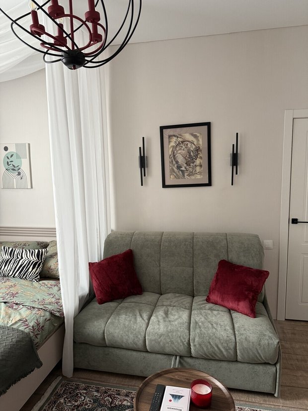 Фотография:  в стиле , Современный, Ремонт на практике, Челябинск, 1 комната, до 40 метров – фото на INMYROOM