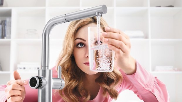 На фото: смеситель EVOL-S Volume, BLANCO