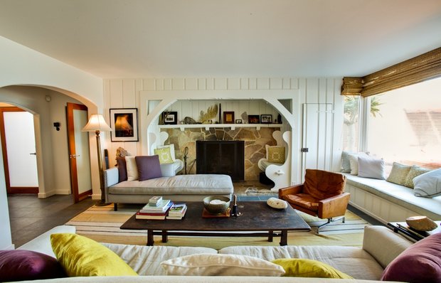 Фотография: Гостиная в стиле Современный, Дома и квартиры, Интерьеры звезд – фото на INMYROOM