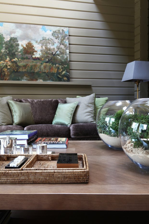 Фотография: Гостиная в стиле Прованс и Кантри, Современный, Дом, Проект недели, Дом и дача, Московская область, Татьяна Аленина, дом из бруса, гостиная с камином – фото на INMYROOM