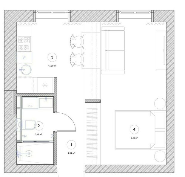 Фотография:  в стиле , Кухня и столовая, Переделка – фото на INMYROOM