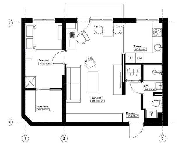 Фотография:  в стиле , Квартира, Советы, Хрущевка – фото на INMYROOM