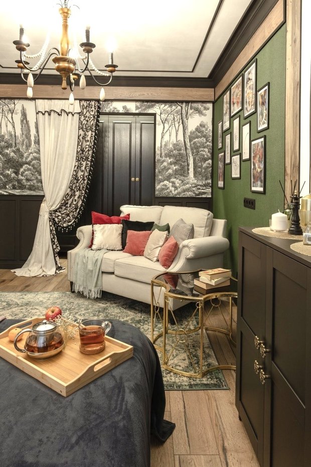 Фотография:  в стиле , Квартира, Москва, Ремонт на практике, Хрущевка, Кирпичный дом, 1 комната, до 40 метров – фото на INMYROOM