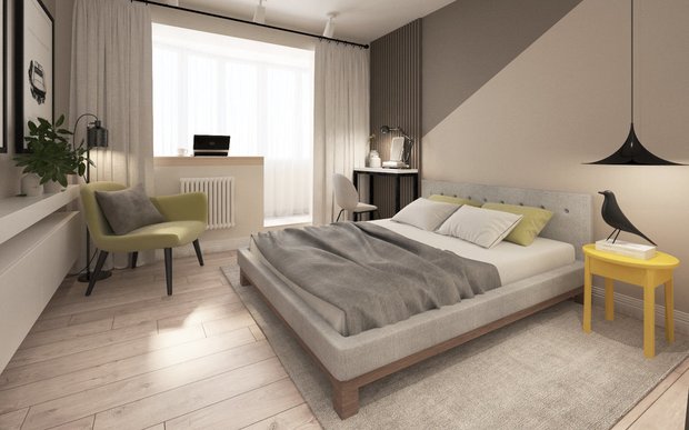 Фотография: Спальня в стиле Современный, Гид, Инна Величко, Мила Титова, Ольга Погорелова, Панельный дом, Cultura-дизайн, Бюро «Общая Площадь», энциклопедия_интерьер – фото на INMYROOM