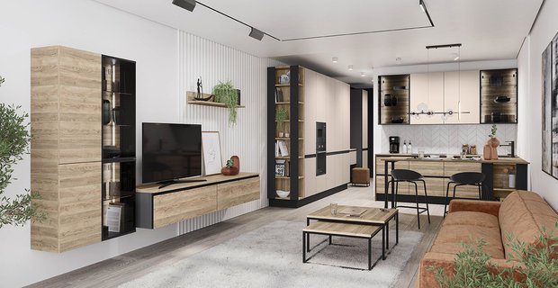 12 трендов обустройства кухонь и гостиных 2024 года - INMYROOM