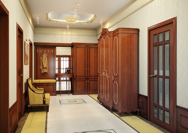 Фотография: Прихожая в стиле Классический, Гардеробная, Квартира, Дом, Советы, Дача, Вилла, Особняк, Пентхаус, Шале, Таунхаус – фото на INMYROOM