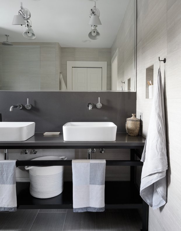 Фотография: Ванная в стиле Современный, Декор интерьера, до и после – фото на INMYROOM