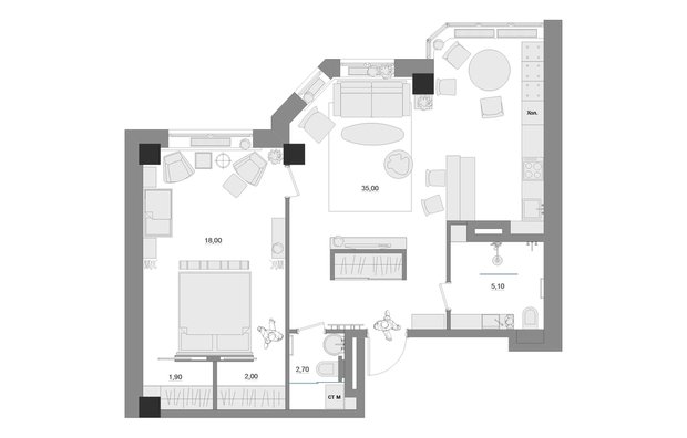 Фотография: Планировки в стиле , Квартира, Дома и квартиры, IKEA – фото на INMYROOM