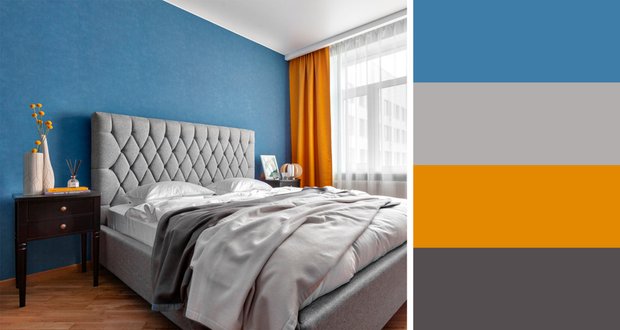 Фотография: Спальня в стиле Современный, Декор интерьера, цветовые схемы – фото на INMYROOM