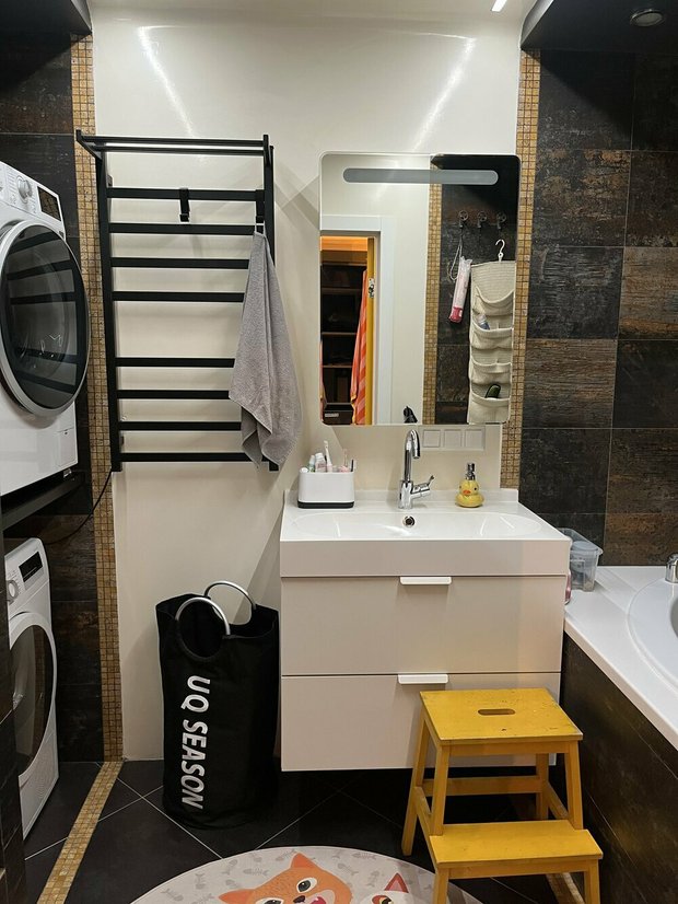 Фотография:  в стиле , Квартира, Москва, Ремонт на практике, 3 комнаты, 60-90 метров – фото на INMYROOM