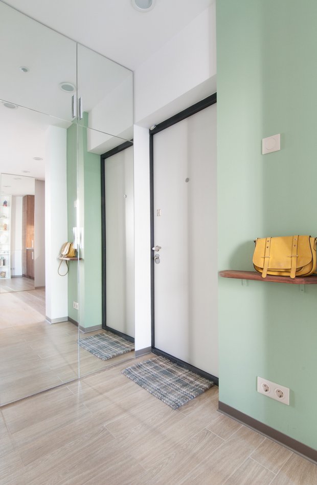 Фотография: Прихожая в стиле Современный, Квартира, Минимализм, Проект недели, Ивантеевка, Московская область, Монолитный дом, 1 комната, до 40 метров, 40-60 метров, Design Filosofia, ЖК «Голландский квартал» – фото на INMYROOM