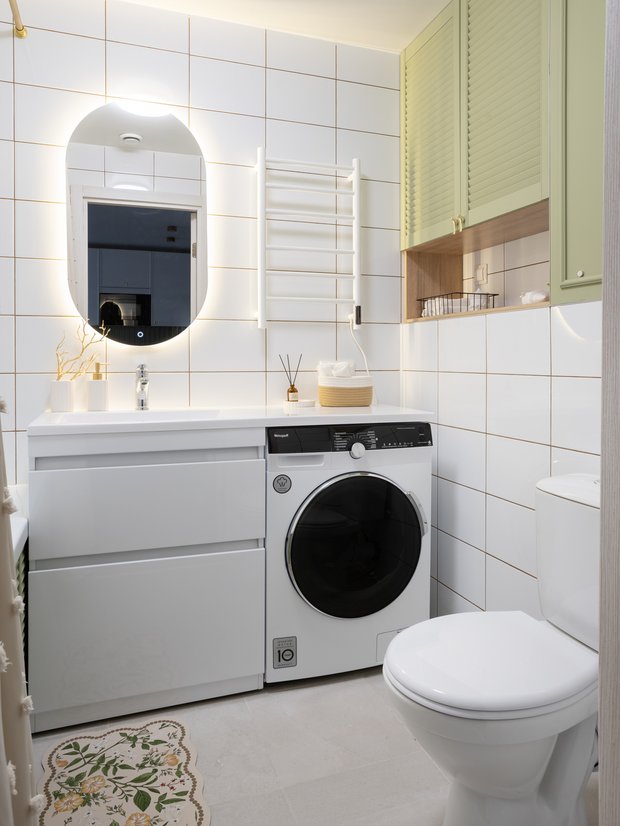 Фотография:  в стиле , Малогабаритная квартира, Квартира, Советы, 1 комната, Дарья Мальцева – фото на INMYROOM