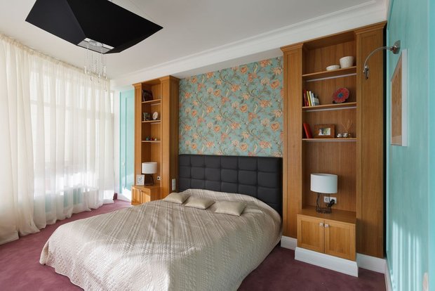 Фотография: Спальня в стиле Современный, Квартира, Artemide, BoConcept, Calligaris, Цвет в интерьере, Дома и квартиры, Санкт-Петербург – фото на INMYROOM