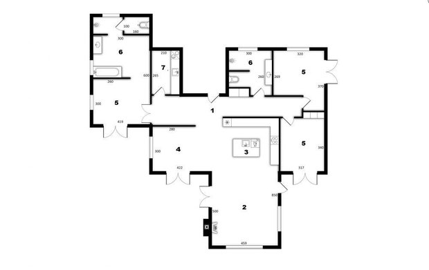 Фотография: Планировки в стиле , Скандинавский, Современный, Дом, Белый, Минимализм, Серый, Коричневый, Дом и дача – фото на INMYROOM